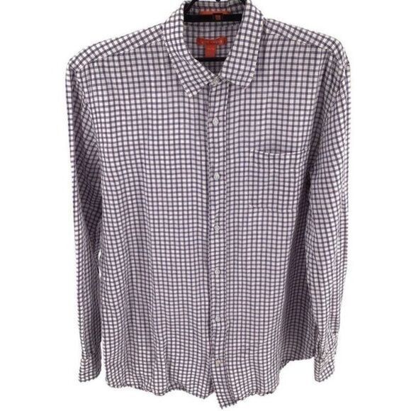 Joe Fresh Mens Casual Plaid Button Down SIZE XLARGE SHIRT  LINEN COTTON MATERIAL - Picture 3 of 8
